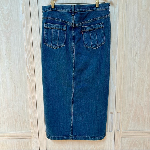 Levi’s Denim Midi Skirt Size 8 - Picture 2 of 5